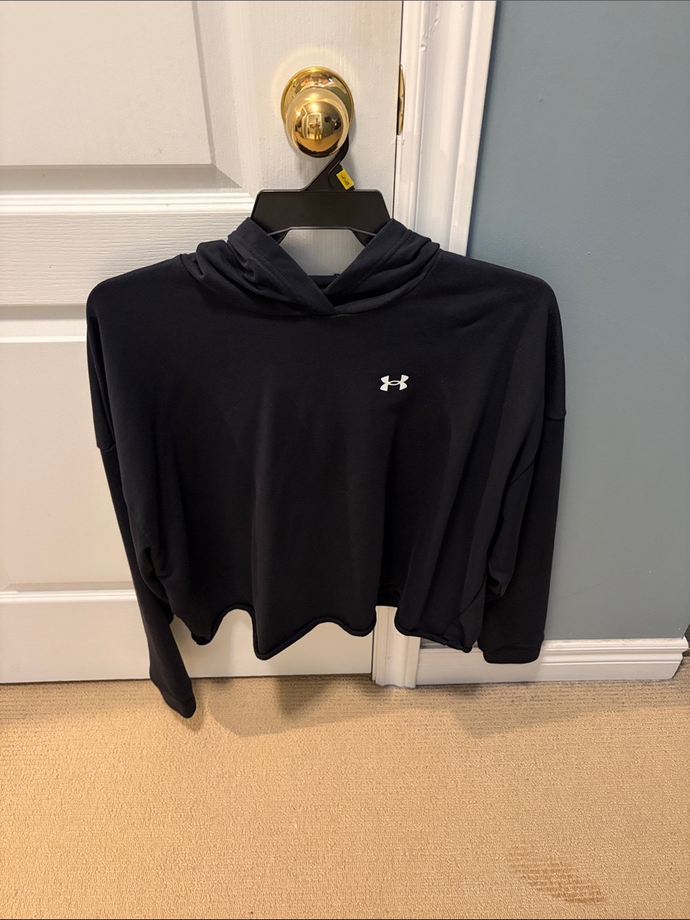 Under Armour Black Cropped Hoodie